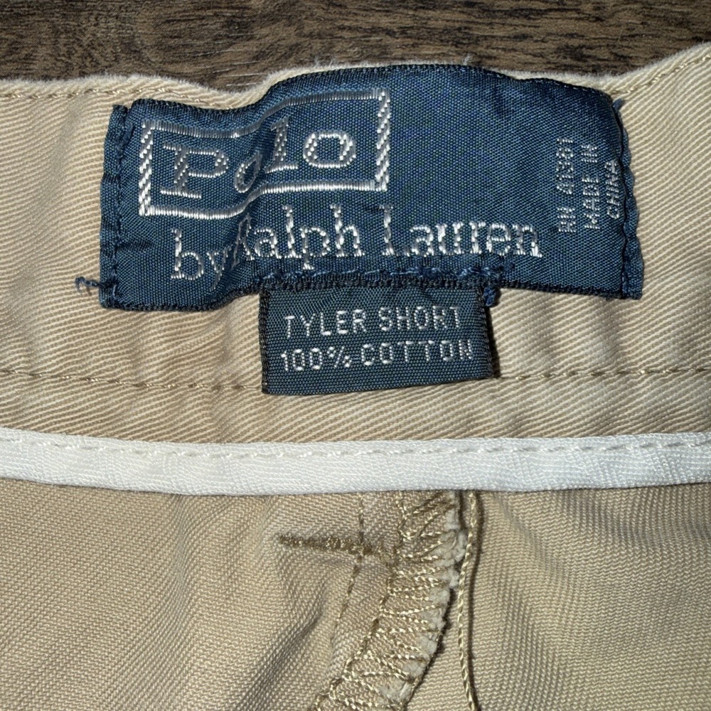 Polo Ralph Lauren Tyler Shorts Classic Chino Men's Size 42 Inseam 10" Beige - Picture 5 of 8